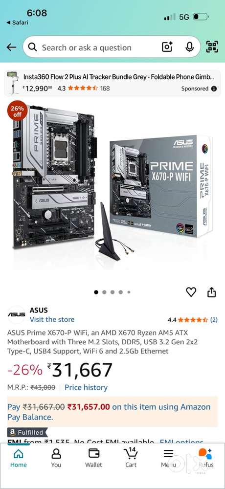 Gaming CPU 64GB RAM DDR5 WITH 4TB NVME SSD & MOTHERBOARD