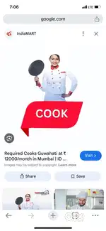 Cook available for breakfast and lunch