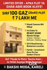 Jaldi aao Jaldi Paao Residential Plot for Sale  Sirf ₹7000 per gaz