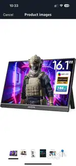 New Portable Gaming Monitor 144hz with type-c and HDMI Port