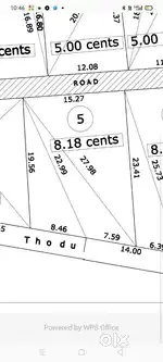 8.18Land for sale at chevarambalam thottil pedika bypass