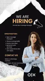 Female Spa Massage Therapist Wanted – Join Our Wellness Team!