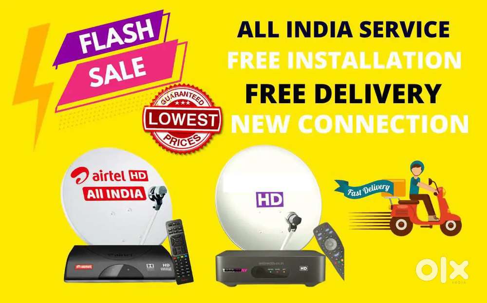 DISHTV ! AIRTEL DTH ! SUNDIRECT ! VIDEOCON D2H ! DTH CONNECTION HD BOX