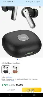 New with bill Truke Bluetooth 5.4 Wireless Earbuds with Charging Case