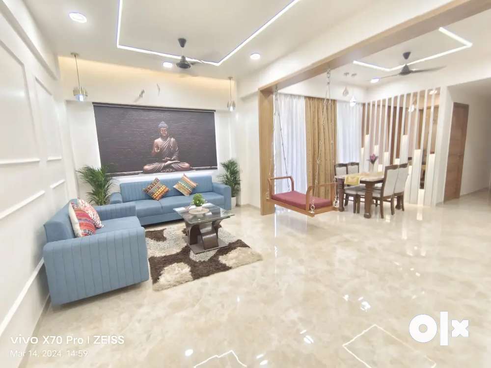 3 BHK, brand new furnished flat in Keshav Aradhayam with all amenities