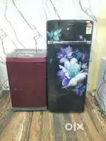 Samsung latest flower model refrigerator & lg turbodrum washing machne