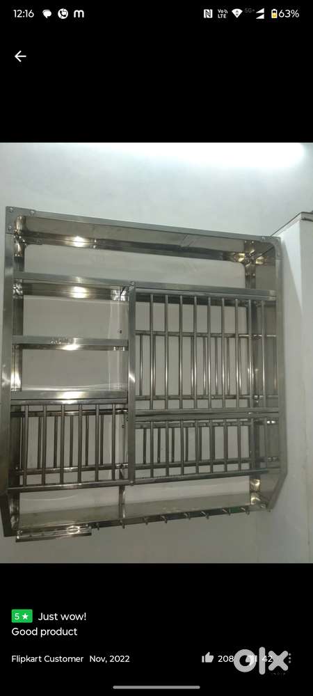 Utensil Kitchen Rack Wall Mounted Dish Rack