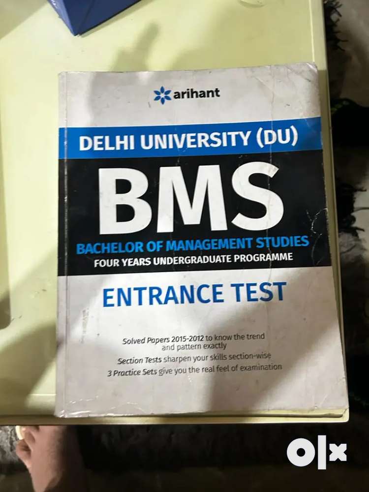 BMS four years undergraduate programme entrance test book