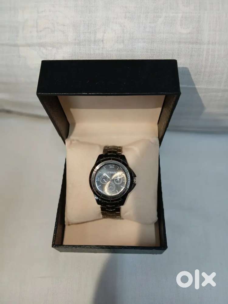 For men analog watch - For Men rosra Full black Analog Watch.