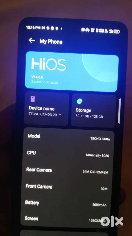 Tekno mobile 8/128 5g