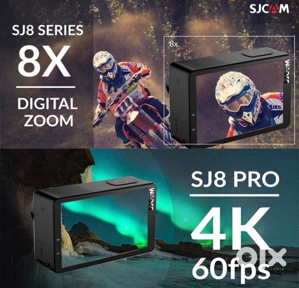 SJCAM SJ8 Pro 4K Action Camera + 1 extra Battery.