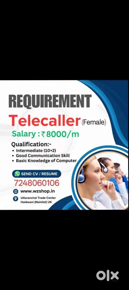 We need a smart telecaller with good communication skills.