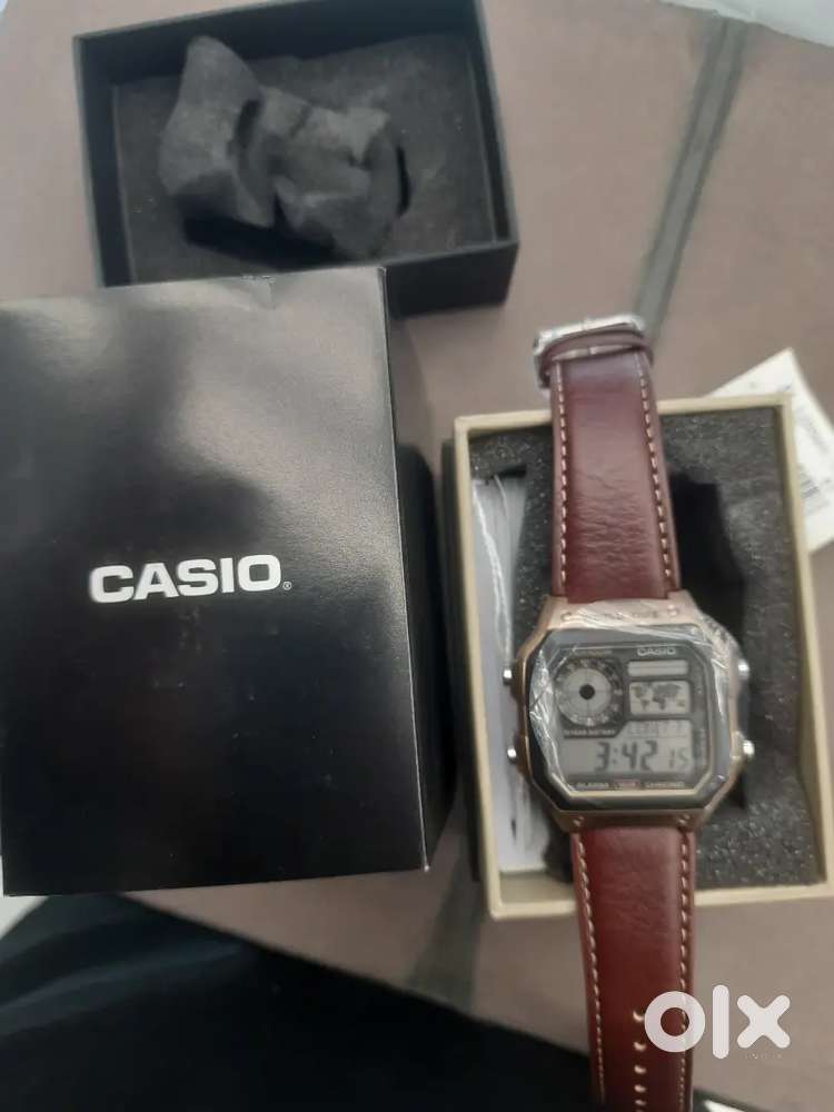 CASIO AE-1200WH LEATHER HIGHLY DEMAND MODEL brand new