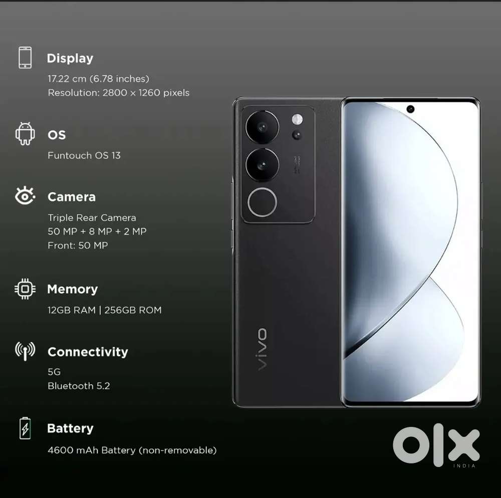 vivo v29 8gb ram 128 gb Curve Display