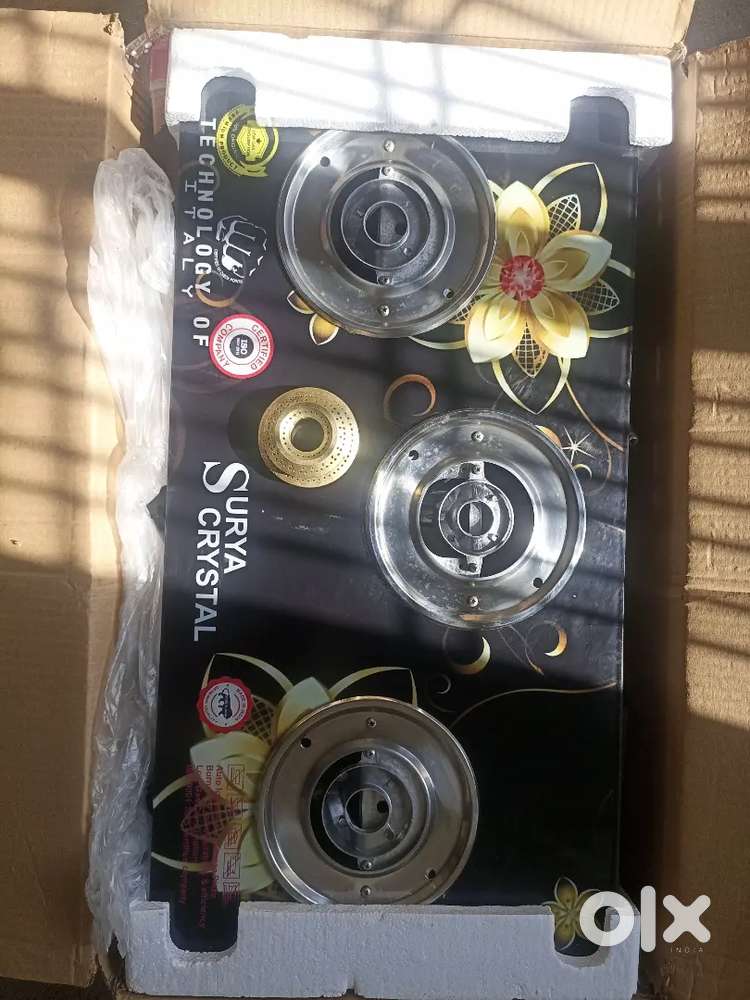 Surya company Gas stove 3 burner automatic