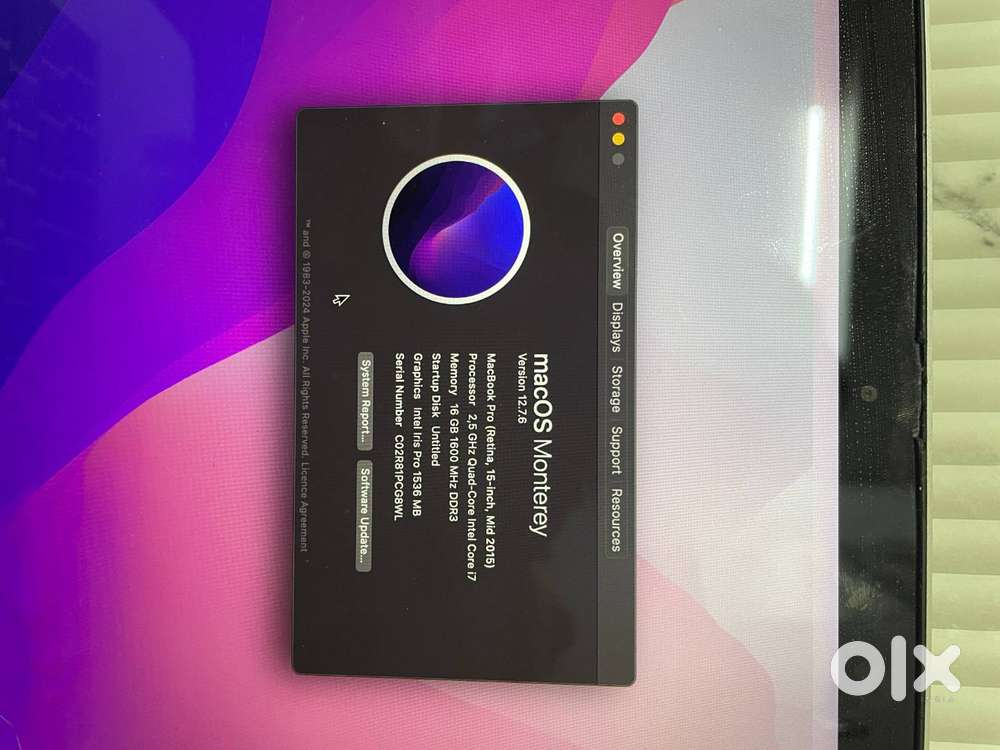 Very Good condition Macbook Pro