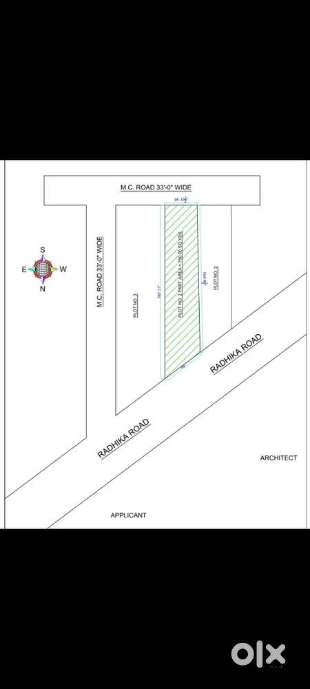 Radhika Main Road Plot 2 Side Open