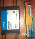 240GB  ssd,  8GB ddr4 ram,