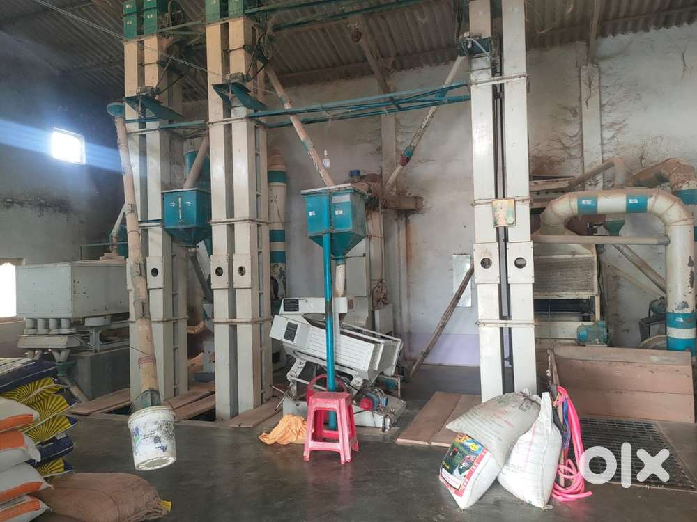 Rice Mill for sale - 1.4 acre property with machinery at four road