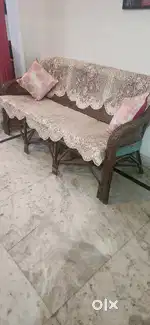 3 + 2 seater cane sofa