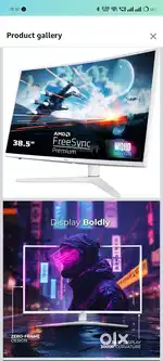 Acer monitor 38.5 curved display gaming monitor