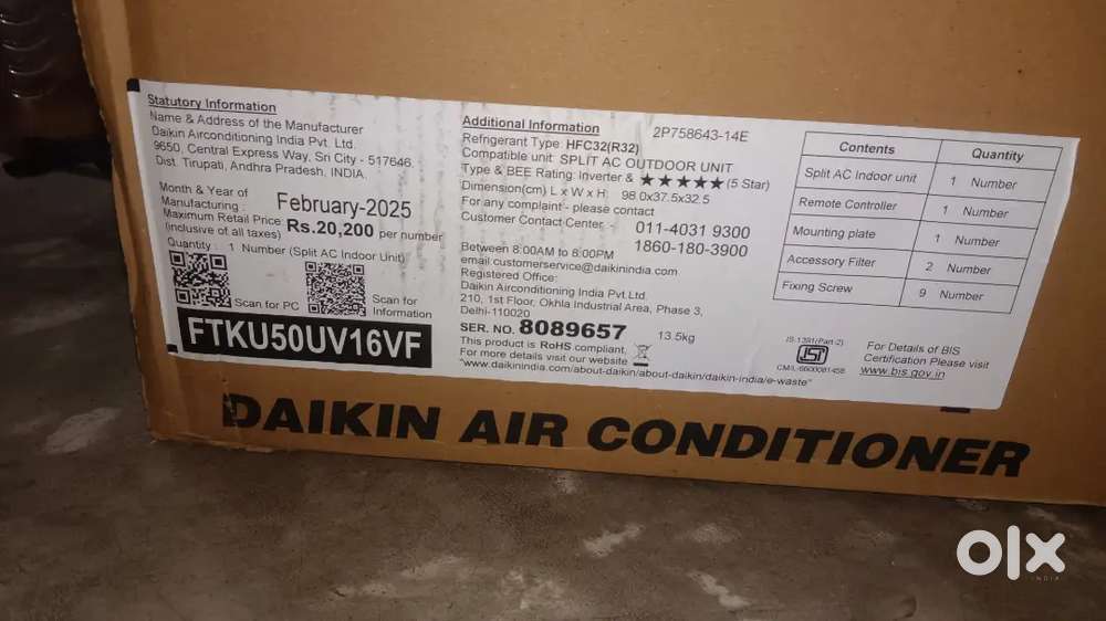 Daikin1.5 ton