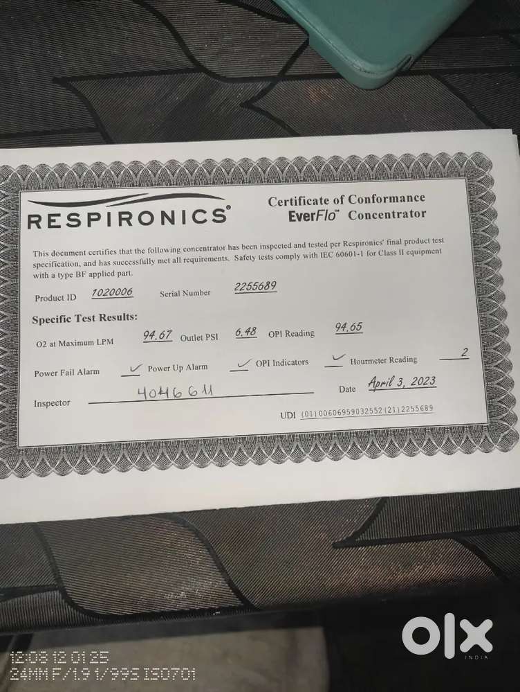 Philips Respironics Everflow oxygen Concentrator