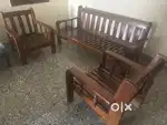 5 seater teak sofa