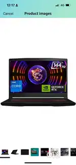 MSI GF63 Thin i7 12th Gen  RTX 4060  12GB RAM  512GB SSD  Warranty