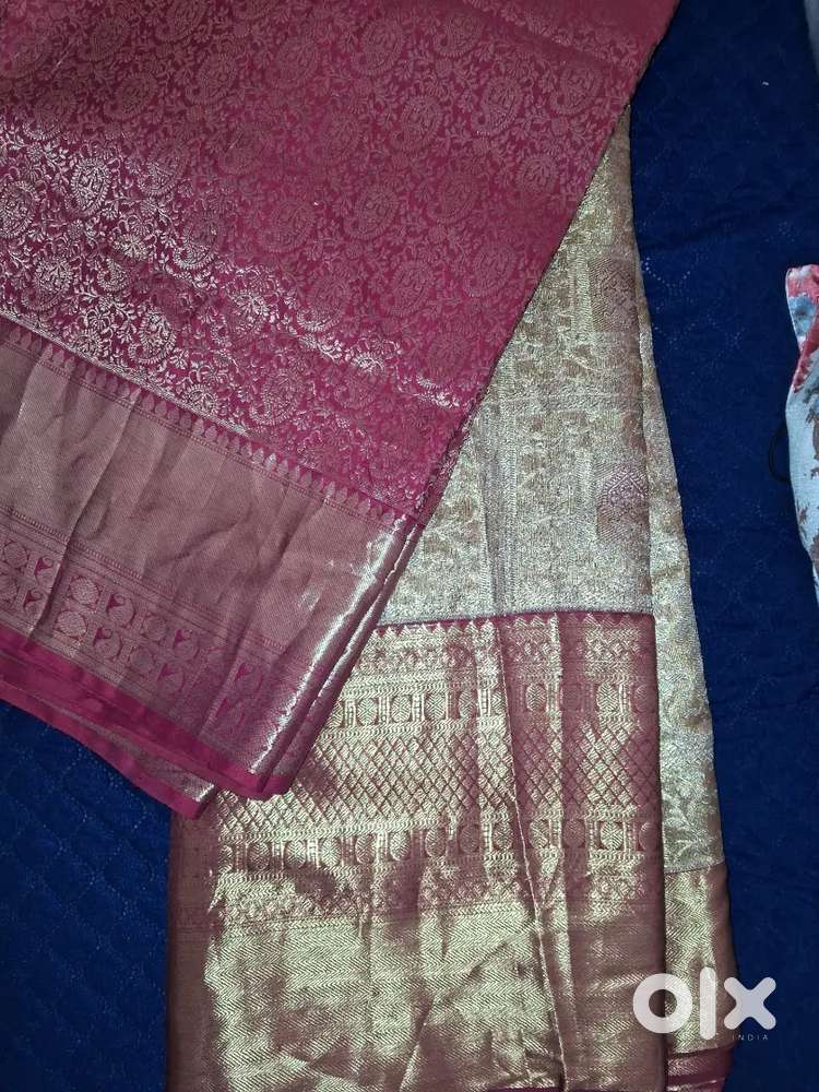 kanjivaram  pure silk wedding saree