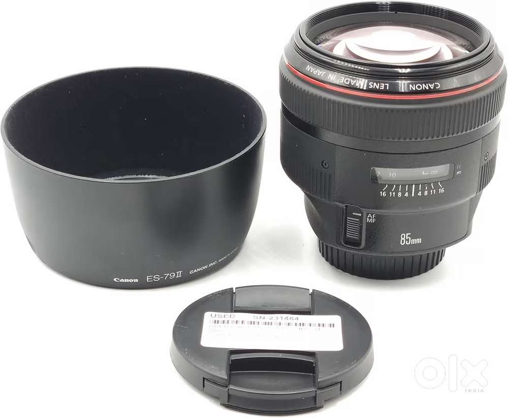 Canon EF 85mm 1.2L IS2 Lens with EF to RF Conveter