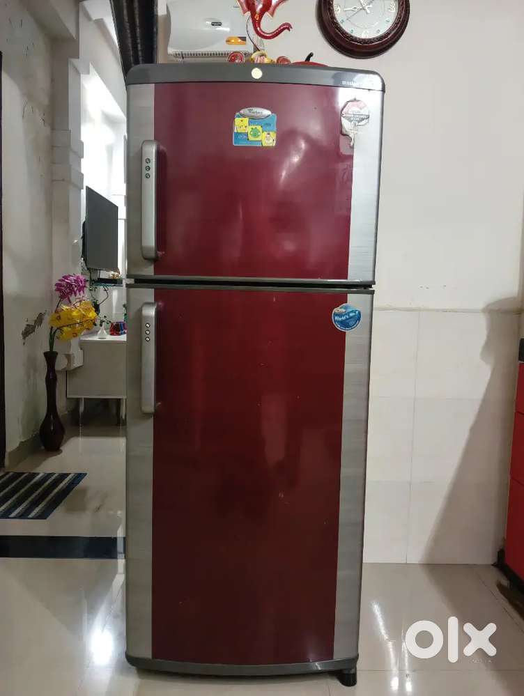 Whirlpool mastermind double door 4 star refrigerator - grey and wine