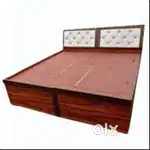 sat. special buy new double bed with  box -6500/-EMI on bajaj