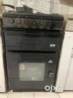 4 burner cooking range with oven & grill & chimney & grill