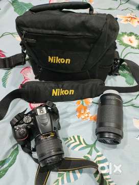 Nikon D3500 DSLR with Two Lens DX18-55mm & DX70-300mm,16 GB SD Card