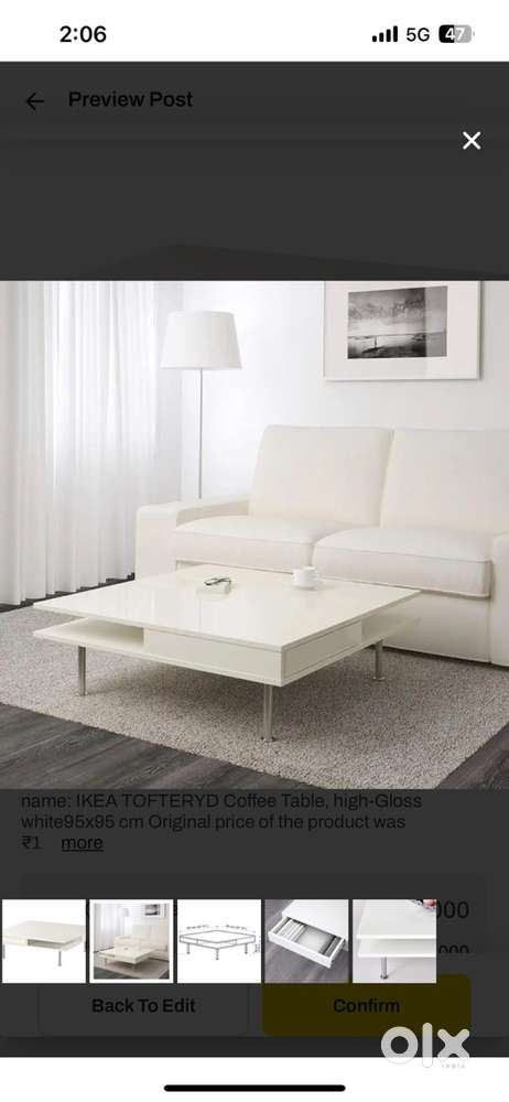 Unused centre table - IKEA