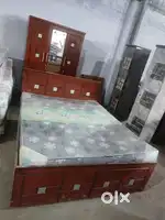 RS 29999/- THREE DOOR WORDROBE WITH 6*5 DOUBLE BED IN PLYWOOD