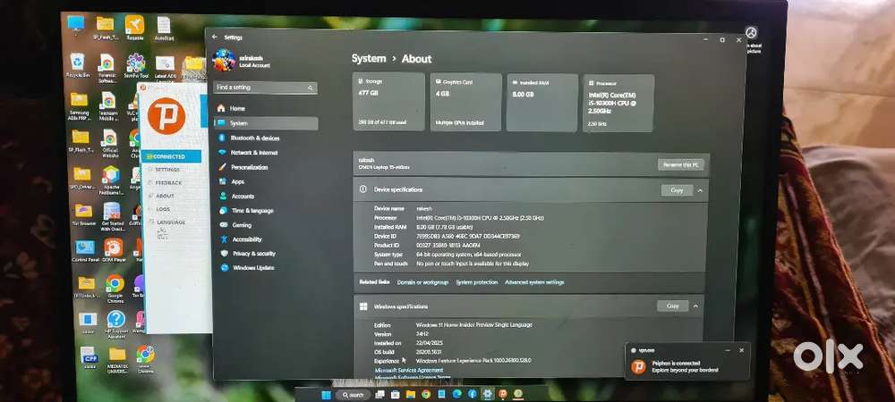 Hp omen 15series laptop