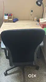 Computer table with rolling chair