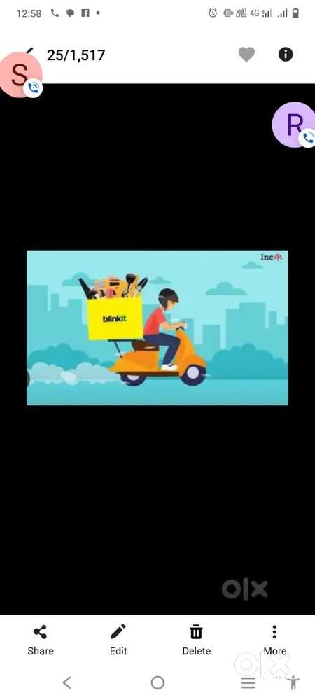 Hiring for Indore blinkit delivery boy job