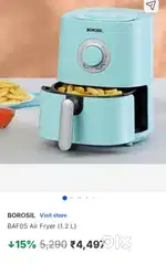 Borosil Air Fryer 1.2 Ltr