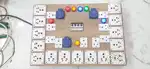 16A/32A/63A DJ Schuko Sockets Extension Board Wooden Made Domestic