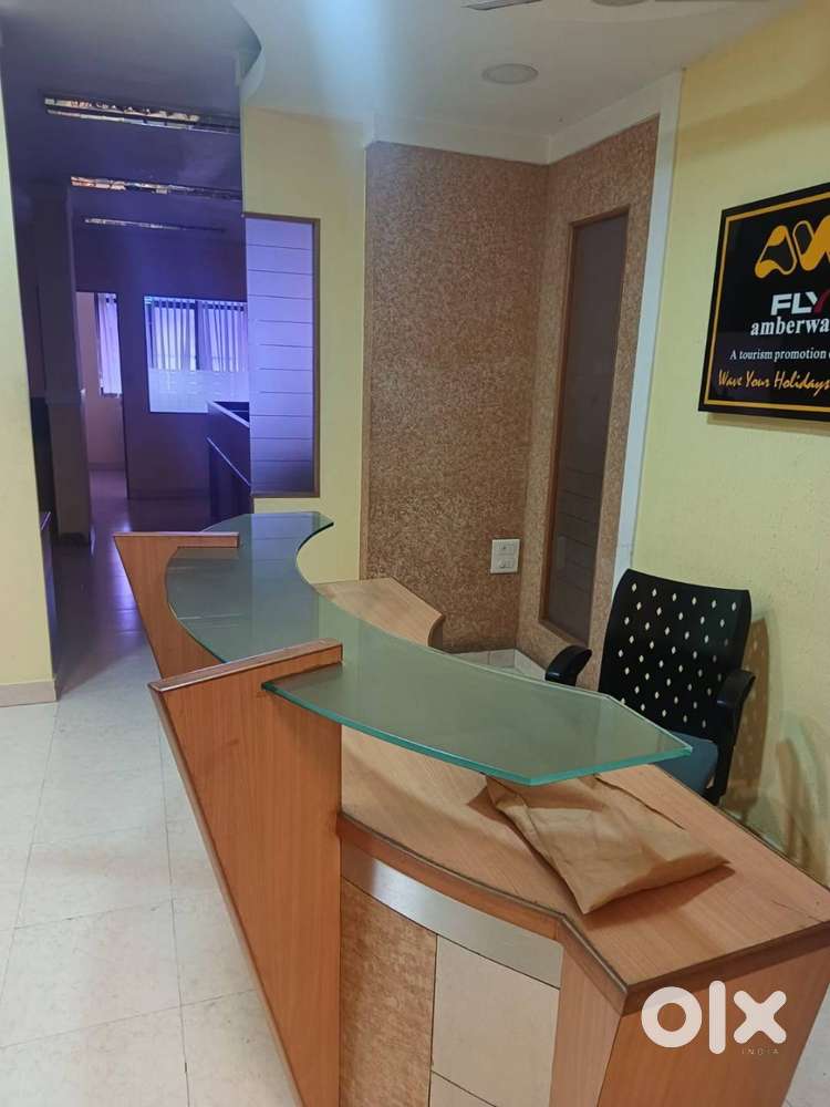 2100 sq.ft furnished office,4 cabin,conf room, 15 seat, D G,kaloor,EKM