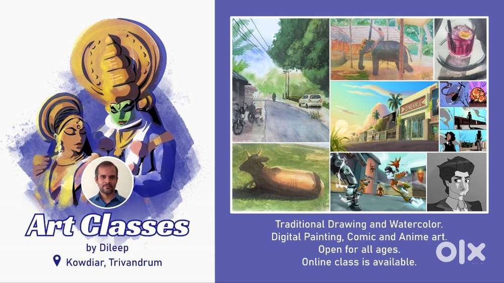 Art classes - Drawing, Watercolor, Digital art