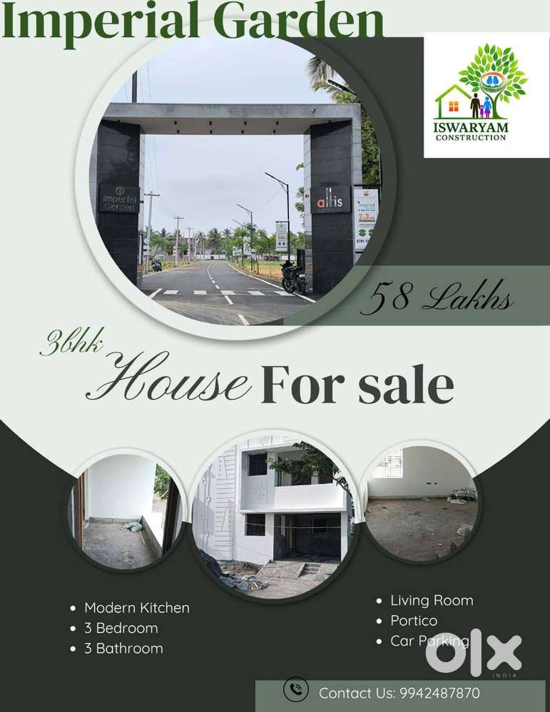 DTCP & RERA Approved Land & Villa for sale in kovilpalayam near