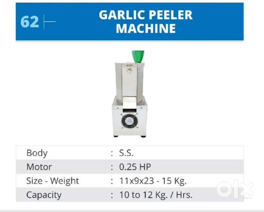 Garlic peeling machine small size