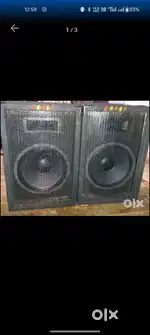2 boxes 1 amplifier 77 watts