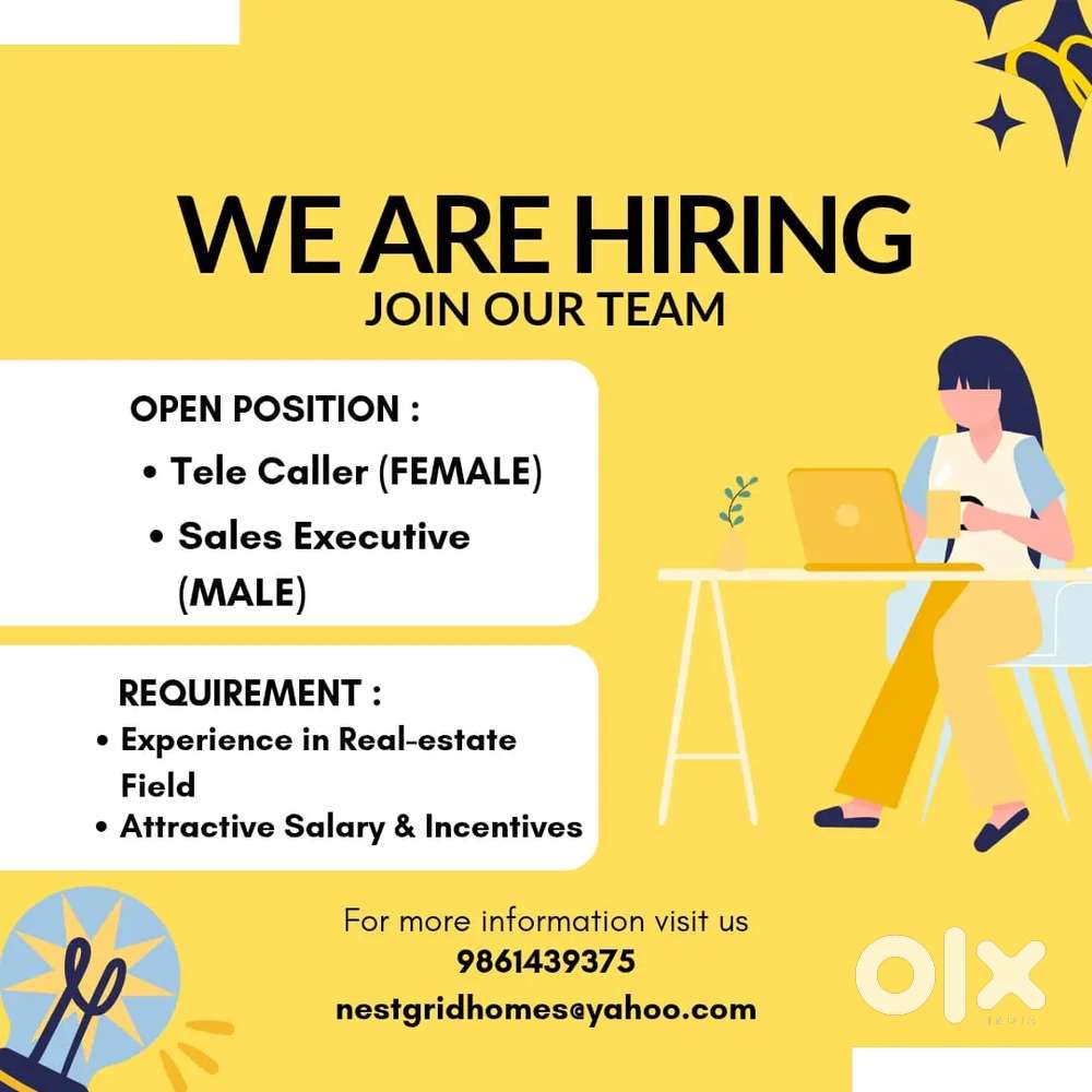 Female Tele Caller required for Real estate company
