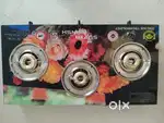 New seal pack 3 burner auto ignition glass stove