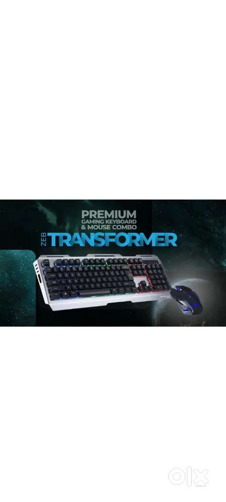 Zebronics Transformer series Gaming keyboard RGB